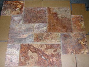 Versailles Gold Travertine Tiles image