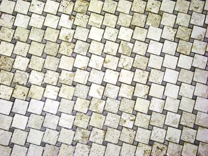 Pinwheel Light Travertine Tiles image
