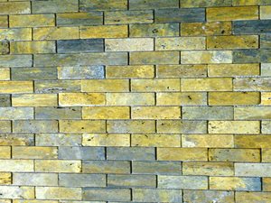Brick Gold Travertine 2"x4" Tiles image